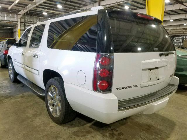 1GKFK66878J156678 - 2008 GMC YUKON XL D WHITE photo 3