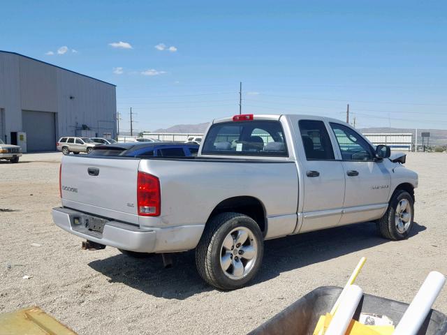 1D7HA18D14S655622 - 2004 DODGE RAM 1500 S SILVER photo 4