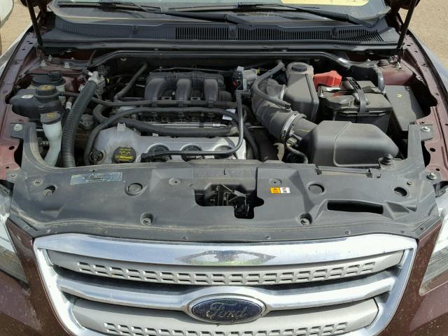 1FAHP2EW9AG144989 - 2010 FORD TAURUS SEL BROWN photo 7