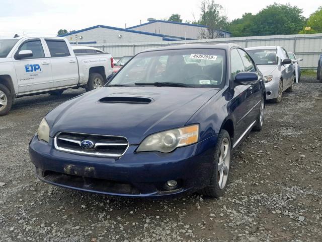 4S3BL676754228669 - 2005 SUBARU LEGACY GT BLUE photo 2