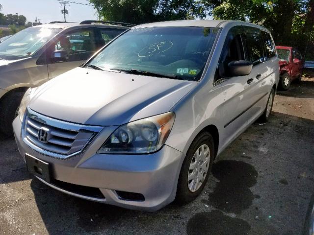 5FNRL3H25AB059070 - 2010 HONDA ODYSSEY LX SILVER photo 2