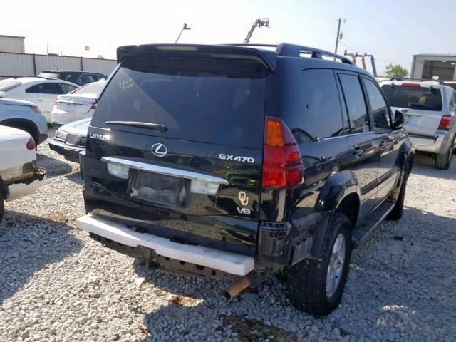 JTJBT20X860102760 - 2006 LEXUS GX 470 BLACK photo 4