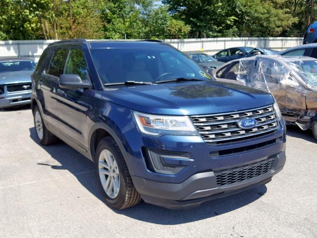 1FM5K8B83GGA96592 - 2016 FORD EXPLORER BLUE photo 1