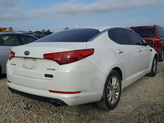 5XXGN4A7XCG044366 - 2012 KIA OPTIMA EX WHITE photo 4