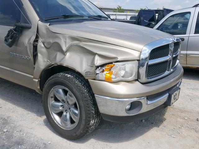 1D7HU18DX5S303552 - 2005 DODGE RAM 1500 S GOLD photo 9