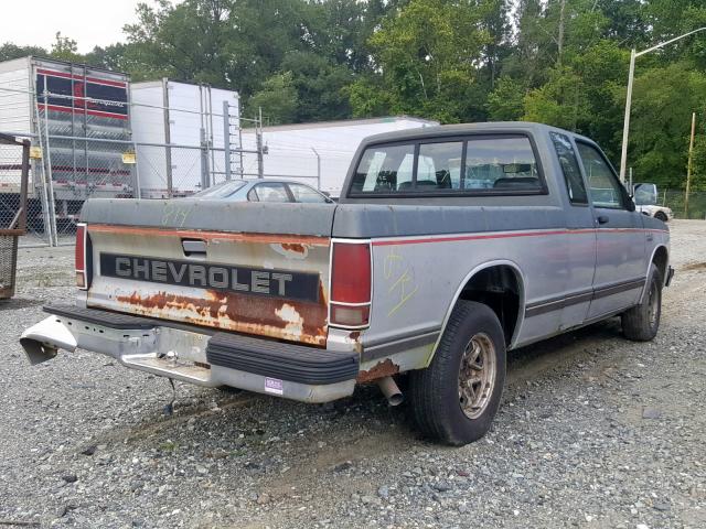 1GCCS19Z1K2189084 - 1989 CHEVROLET S TRUCK S1 GRAY photo 4