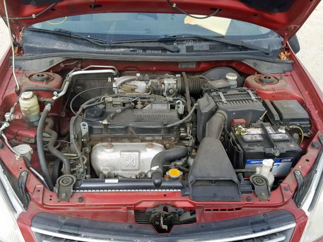 JA3AJ26EX6U016349 - 2006 MITSUBISHI LANCER ES BURGUNDY photo 7