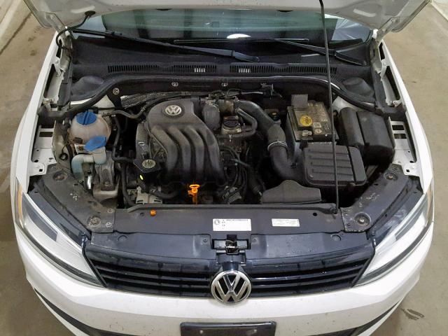 3VW1K7AJ8DM389713 - 2013 VOLKSWAGEN JETTA BASE Սպիտակ լուսանկար 7