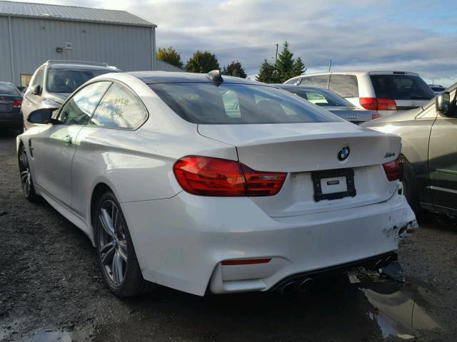 WBS3R9C55FK330396 - 2015 BMW M4 WHITE photo 3