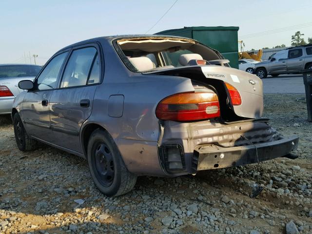 1Y1SK5289WZ419354 - 1998 CHEVROLET GEO PRIZM GRAY photo 3