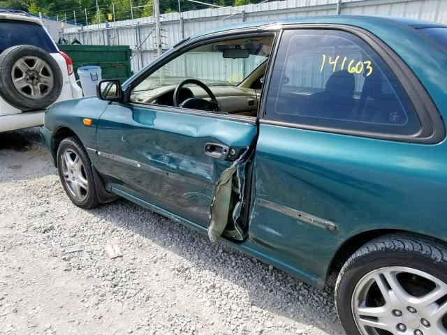 JF1GM6350SH414807 - 1995 SUBARU IMPREZA L GREEN photo 10