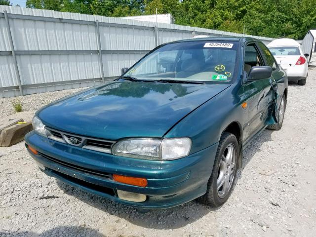 JF1GM6350SH414807 - 1995 SUBARU IMPREZA L GREEN photo 2