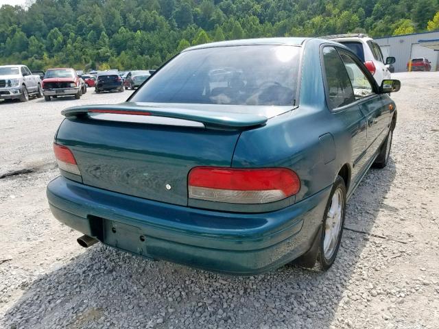 JF1GM6350SH414807 - 1995 SUBARU IMPREZA L GREEN photo 4