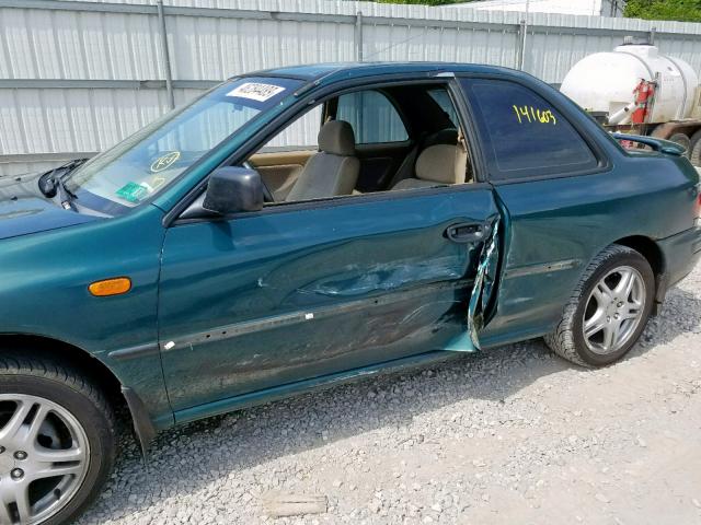 JF1GM6350SH414807 - 1995 SUBARU IMPREZA L GREEN photo 9