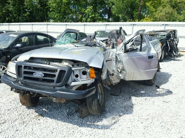 1FTYR10U94PA11836 - 2004 FORD RANGER SILVER photo 2