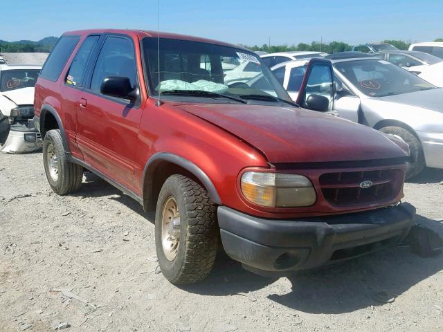 1FMYU60X9YUA98338 - 2000 FORD EXPLORER S RED photo 1