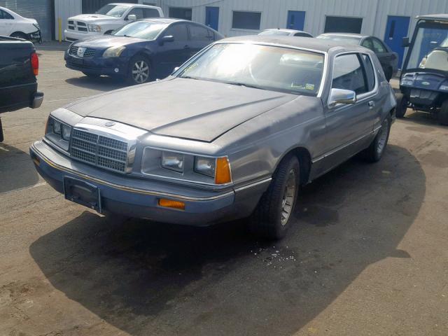 1MEBP92F4GH688797 - 1986 MERCURY COUGAR GRAY photo 2