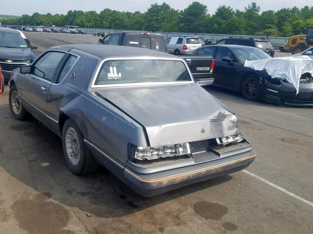 1MEBP92F4GH688797 - 1986 MERCURY COUGAR GRAY photo 3