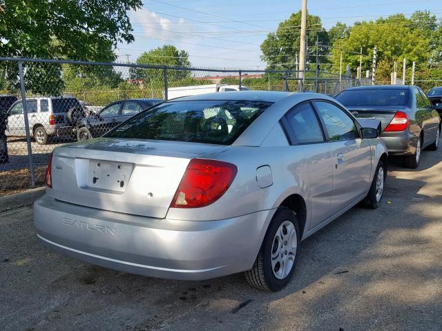 1G8AN12F14Z210129 - 2004 SATURN ION LEVEL SILVER photo 4
