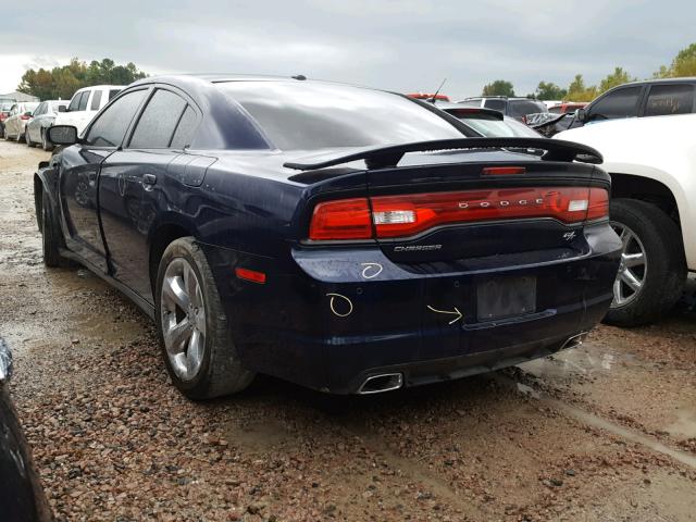 2C3CDXCT3EH143855 - 2014 DODGE CHARGER R/ BLUE photo 3