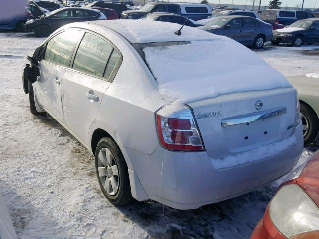 3N1AB6AP1AL702252 - 2010 NISSAN SENTRA 2.0 WHITE photo 3