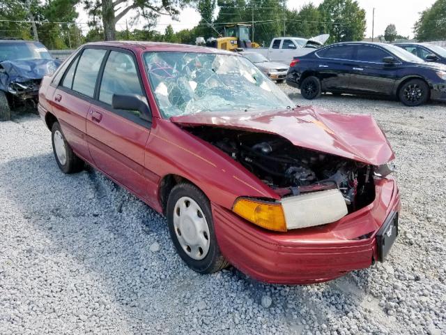 1FASP14J5SW129273 - 1995 FORD ESCORT LX RED photo 1