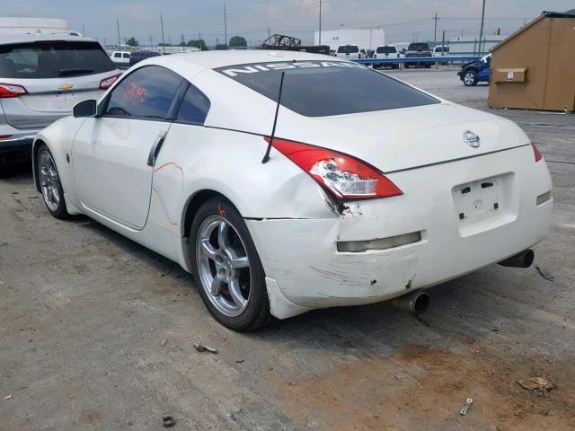 JN1AZ34E86M354774 - 2006 NISSAN 350Z COUPE WHITE photo 3