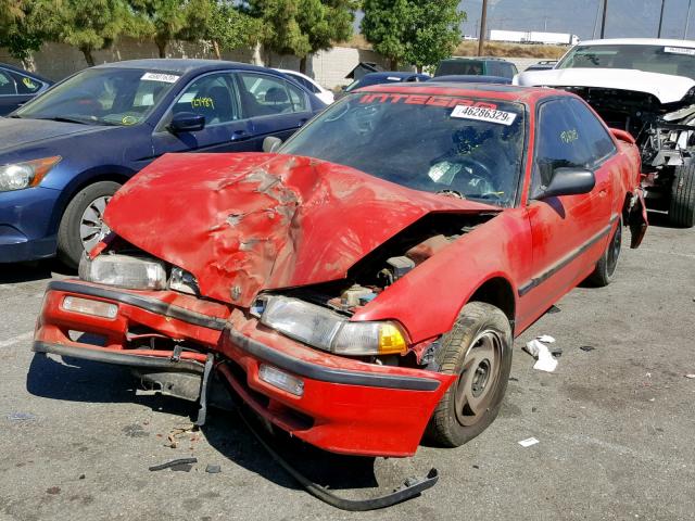 JH4DA9467MS001642 - 1991 ACURA INTEGRA GS RED photo 2