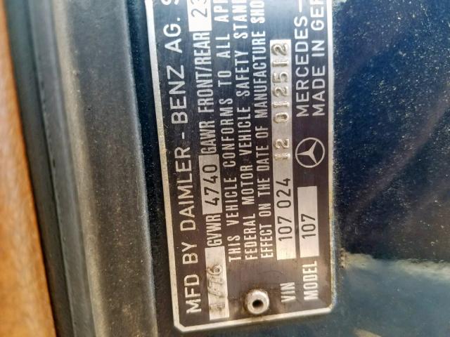 10702412012512 - 1976 MERCEDES-BENZ CL BLUE photo 10