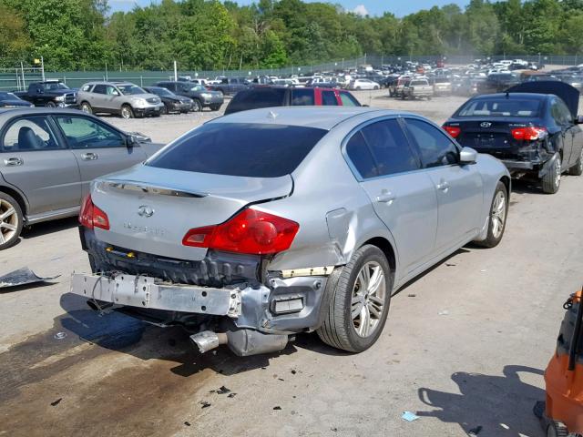 JN1CV6AR5DM759355 - 2013 INFINITI G37 SILVER photo 4