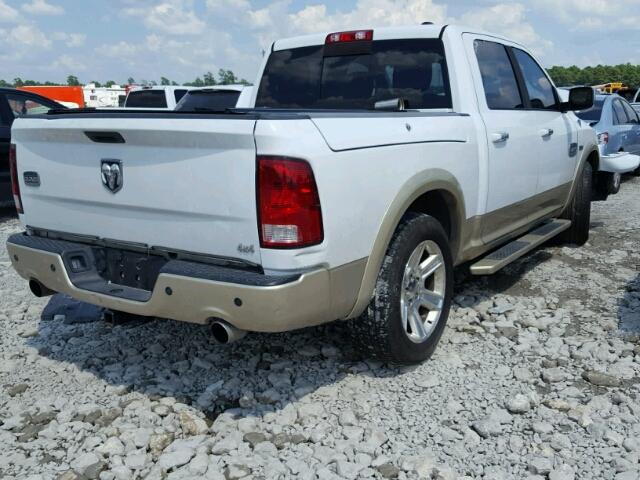 1C6RD6PT8CS235583 - 2012 DODGE RAM 1500 L WHITE photo 4