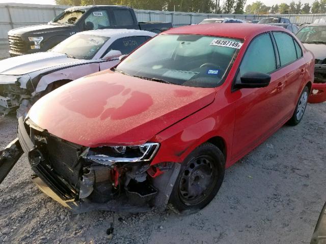 3VW2K7AJ6CM346555 - 2012 VOLKSWAGEN JETTA BASE RED photo 2