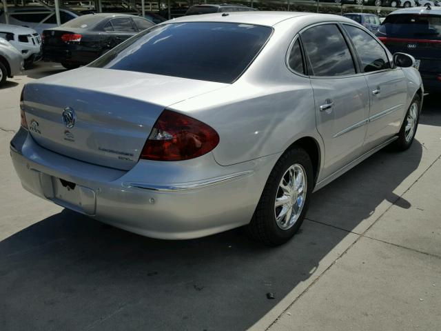 2G4WD562451221967 - 2005 BUICK LACROSSE C SILVER photo 4