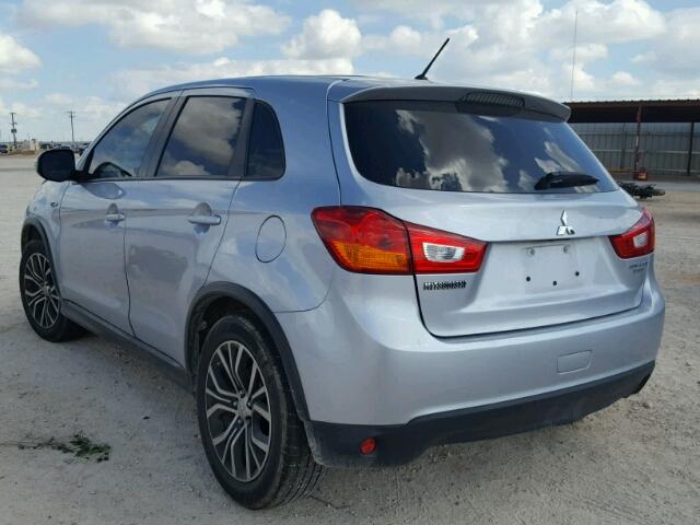 JA4AP3AU6GZ026508 - 2016 MITSUBISHI OUTLANDER SILVER photo 3