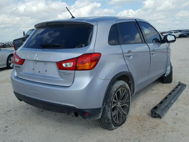 JA4AP3AU6GZ026508 - 2016 MITSUBISHI OUTLANDER SILVER photo 4