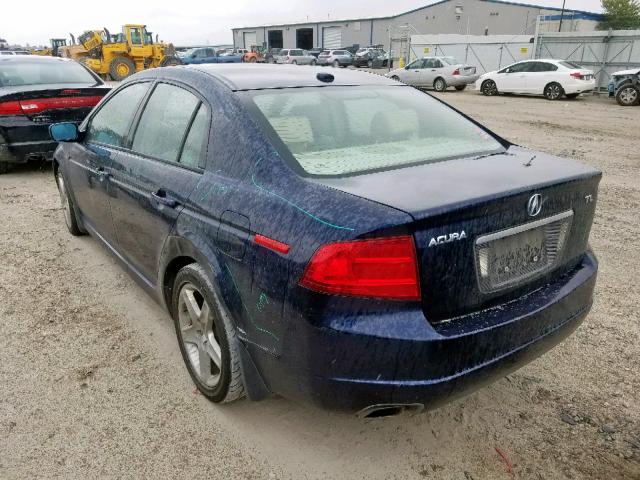 19UUA66276A077480 - 2006 ACURA 3.2TL BLUE photo 3