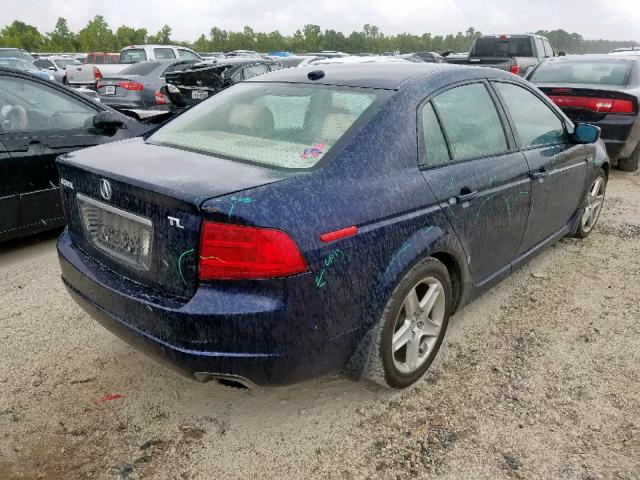 19UUA66276A077480 - 2006 ACURA 3.2TL BLUE photo 4