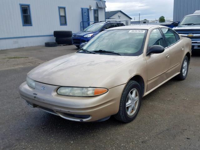 1G3NL52F74C188418 - 2004 OLDSMOBILE ALERO GL GOLD photo 2