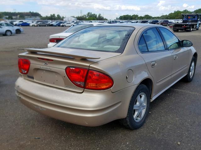 1G3NL52F74C188418 - 2004 OLDSMOBILE ALERO GL GOLD photo 4