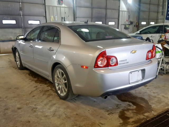 1G1ZE5E1XBF325772 - 2011 CHEVROLET MALIBU LTZ ნაცრისფერი ფოტო 3