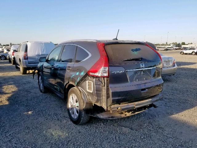 2HKRM3H76DH511347 - 2013 HONDA CR-V EXL GRAY photo 3