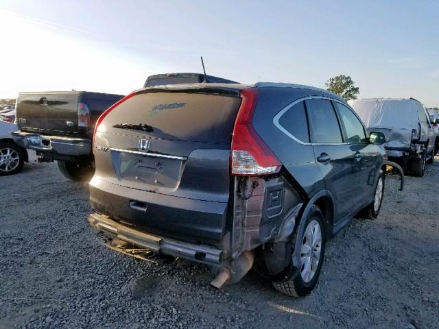 2HKRM3H76DH511347 - 2013 HONDA CR-V EXL GRAY photo 4