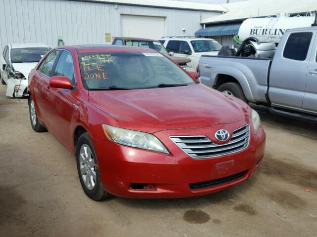 4T1BB46K88U049904 - 2008 TOYOTA CAMRY HYBR RED photo 1