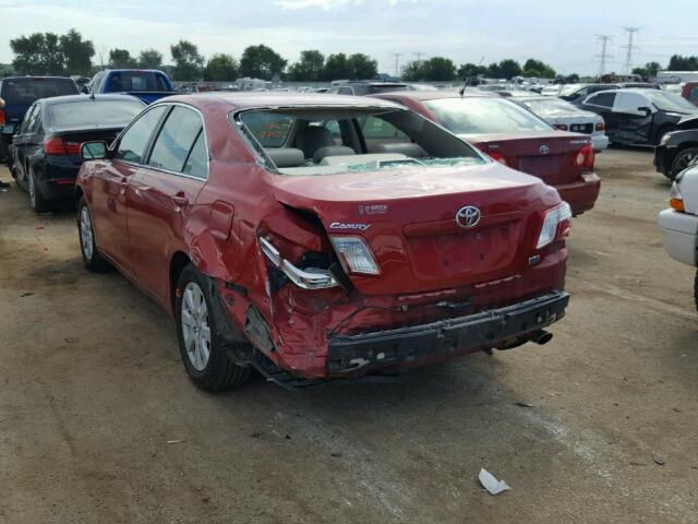 4T1BB46K88U049904 - 2008 TOYOTA CAMRY HYBR RED photo 3