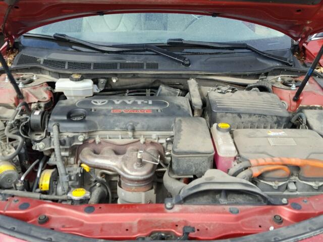 4T1BB46K88U049904 - 2008 TOYOTA CAMRY HYBR RED photo 7