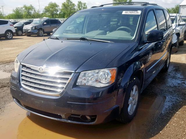 2A4RR5DX6AR382263 - 2010 CHRYSLER TOWN & COU BLUE photo 2