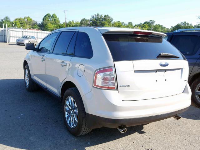 2FMDK38C57BB64358 - 2007 FORD EDGE SEL WHITE photo 3