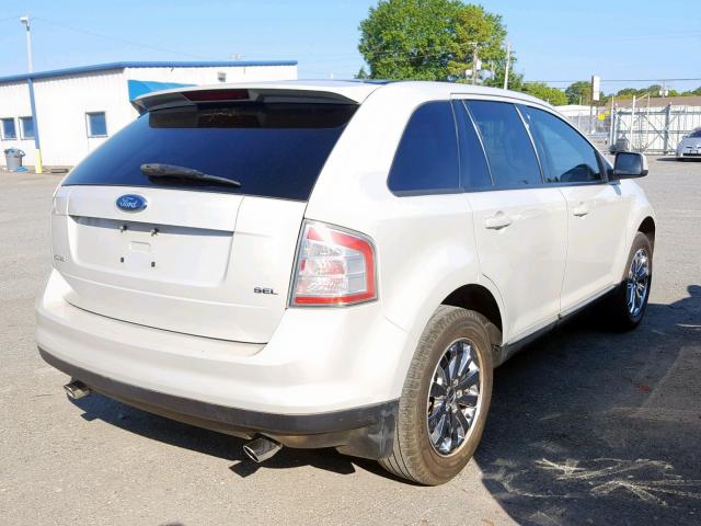 2FMDK38C57BB64358 - 2007 FORD EDGE SEL WHITE photo 4