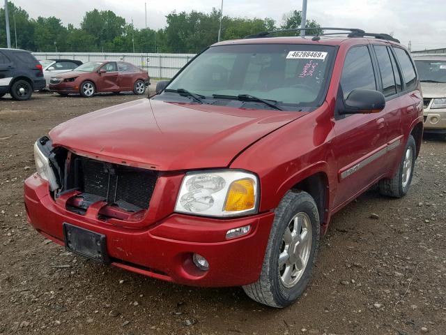 1GKDT13S842120543 - 2004 GMC ENVOY RED photo 2