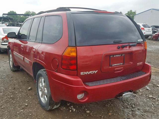 1GKDT13S842120543 - 2004 GMC ENVOY RED photo 3